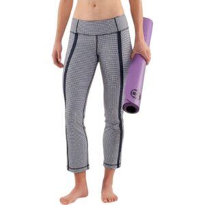 Lululemon Athletica blue gingham yoga pants size 8